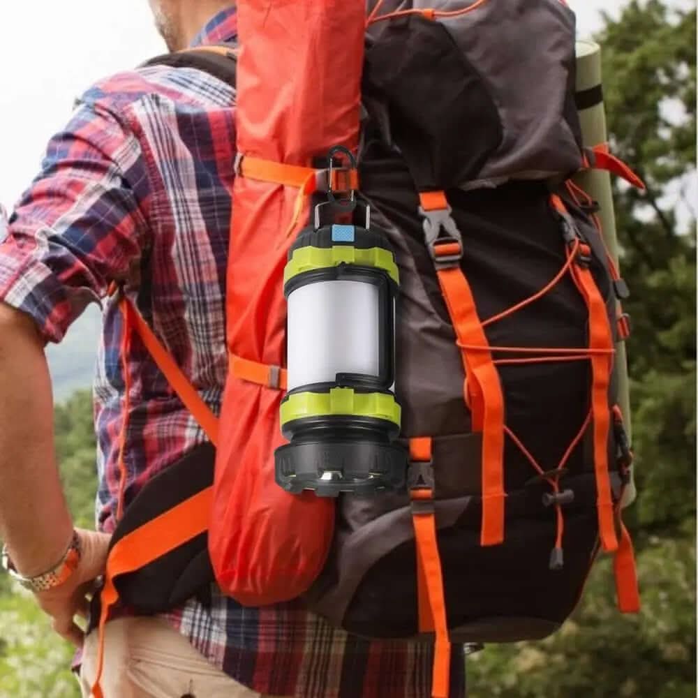 Lampe de camping d'urgence rechargeable avec batterie Power Bank Les Visionnaires