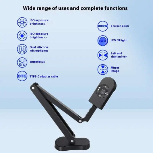 Caméra d'ordinateur en direct avec microphone–équipement de photographie et de vidéo ️ Les Visionnaires