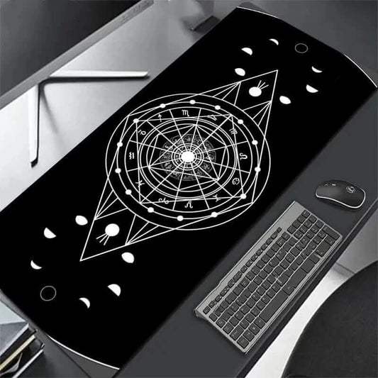 Tapis de souris XXL tout noir Les Visionnaires