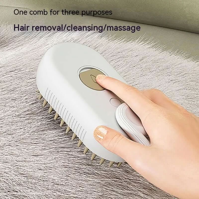 Brosse à vapeur pour chat et chien. 3 en 1 Les Visionnaires