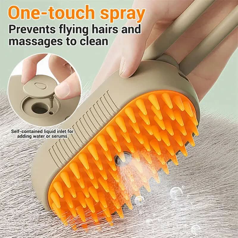 Brosse à vapeur pour chat et chien. 3 en 1 Les Visionnaires