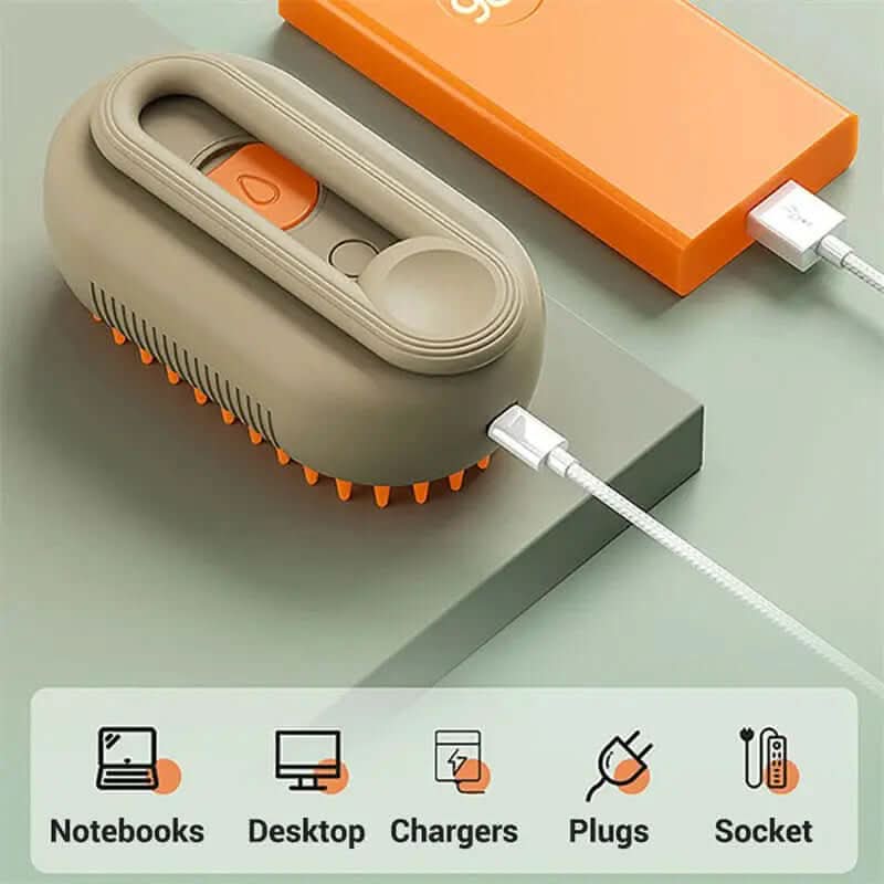 Brosse à vapeur pour chat et chien. 3 en 1 Les Visionnaires