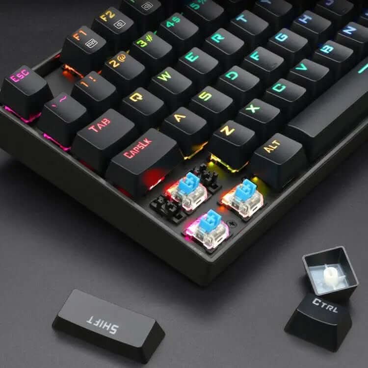 Clavier mécanique filaire monochrome lumineux, 5 pièces Les Visionnaires