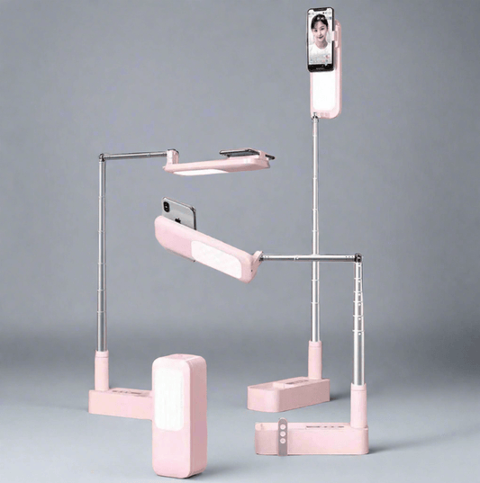 Support Portable Téléphone avec Lumière & Télécommande Bluetooth - XLL-Gadgets