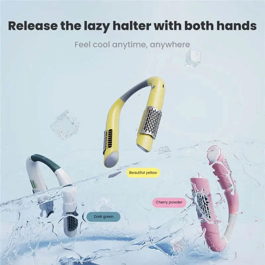 Neck Fan Mini Bladeless Fan USB Rechargeable Fan Mute Sports Fans for Home Outdoor Portable Hanging Fans Air Conditioner Cooler Les Visionnaires