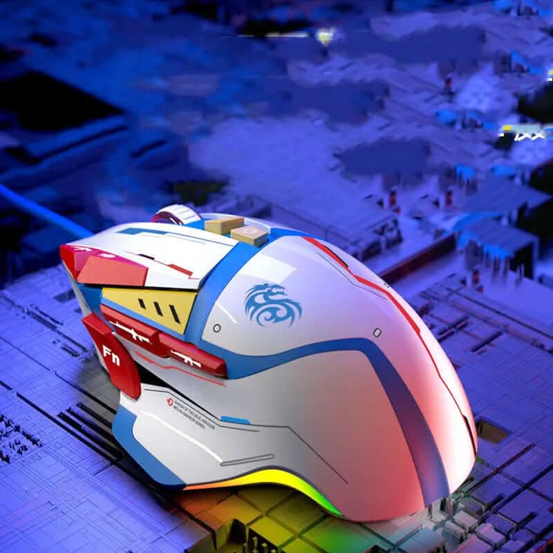 Souris filaire de bureau à pression automatique Les Visionnaires