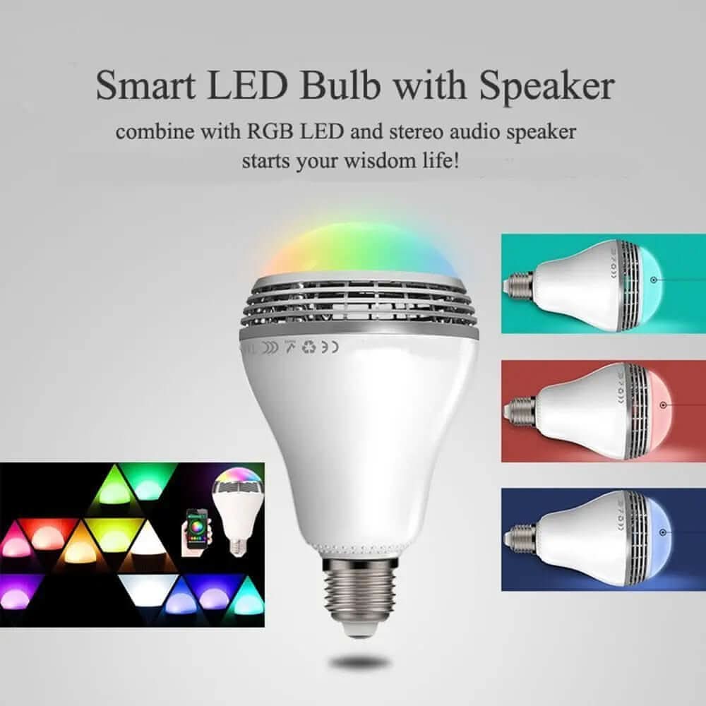 Ampoule LED intelligente avec haut-parleur Bluetooth Les Visionnaires
