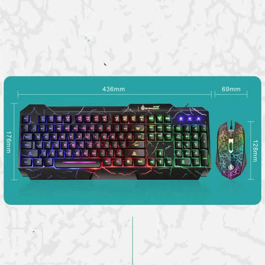 ensemble gaming clavier et souris lumineux 4D Les Visionnaires