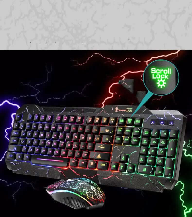 ensemble gaming clavier et souris lumineux 4D Les Visionnaires