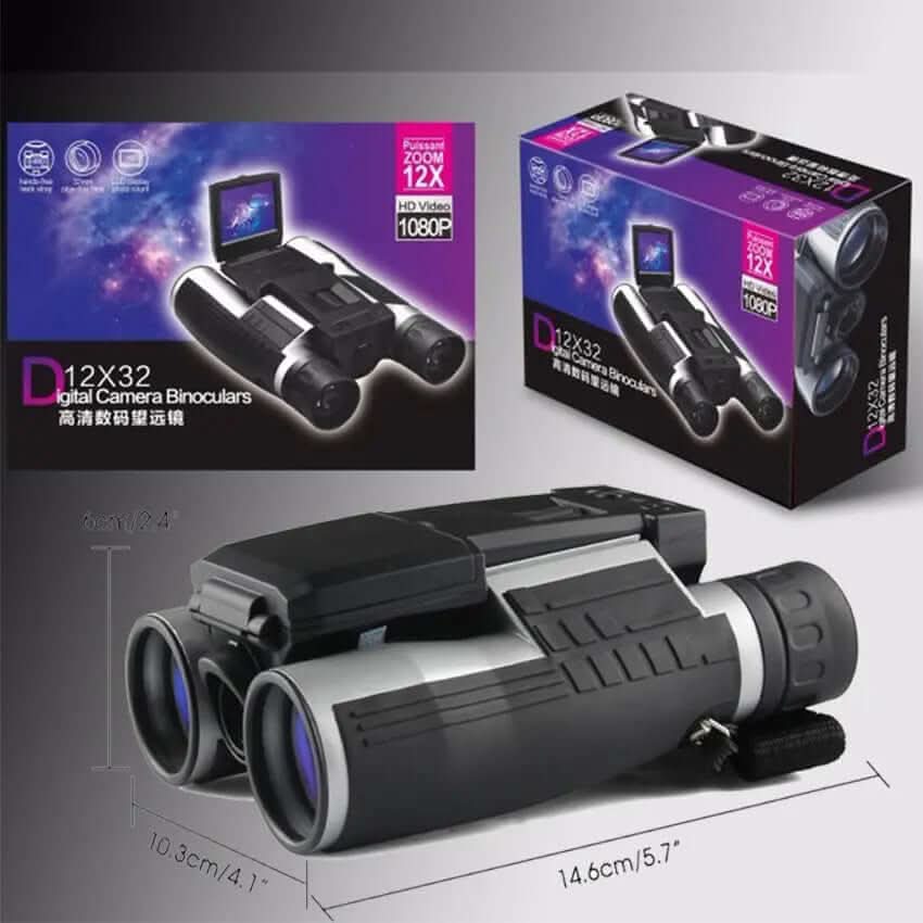 Télescope jumelles numérique 12x32 avec appareil photo intégré Les Visionnaires
