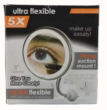 Miroir lumineux LED de maquillage avec grossissement 10x et rotation à 360° Les Visionnaires