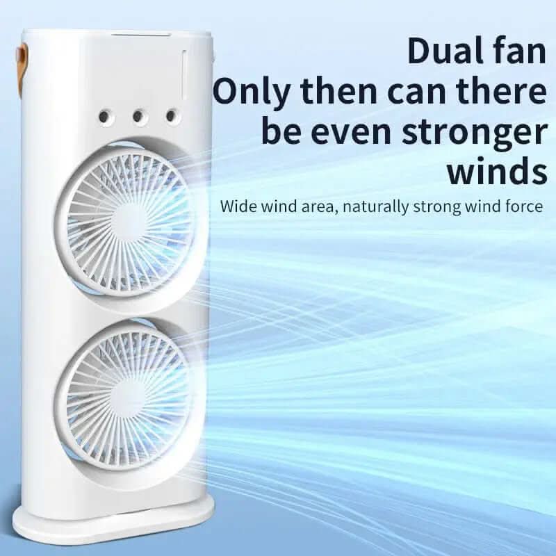 Ventilateur humidificateur portable à double extrémité Les Visionnaires