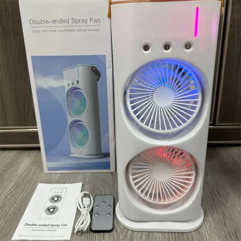 Ventilateur humidificateur portable à double extrémité Les Visionnaires