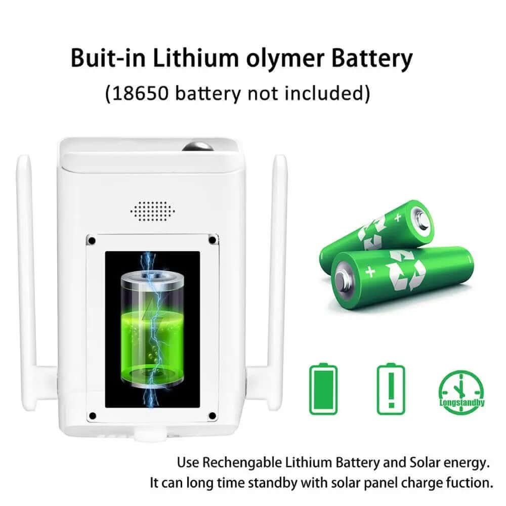 Caméra Solaire 1080P - fonctionne sans fil - Les Visionnaires