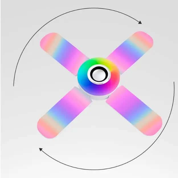 Cette lampe LED Bluetooth à quatre feuilles Les Visionnaires