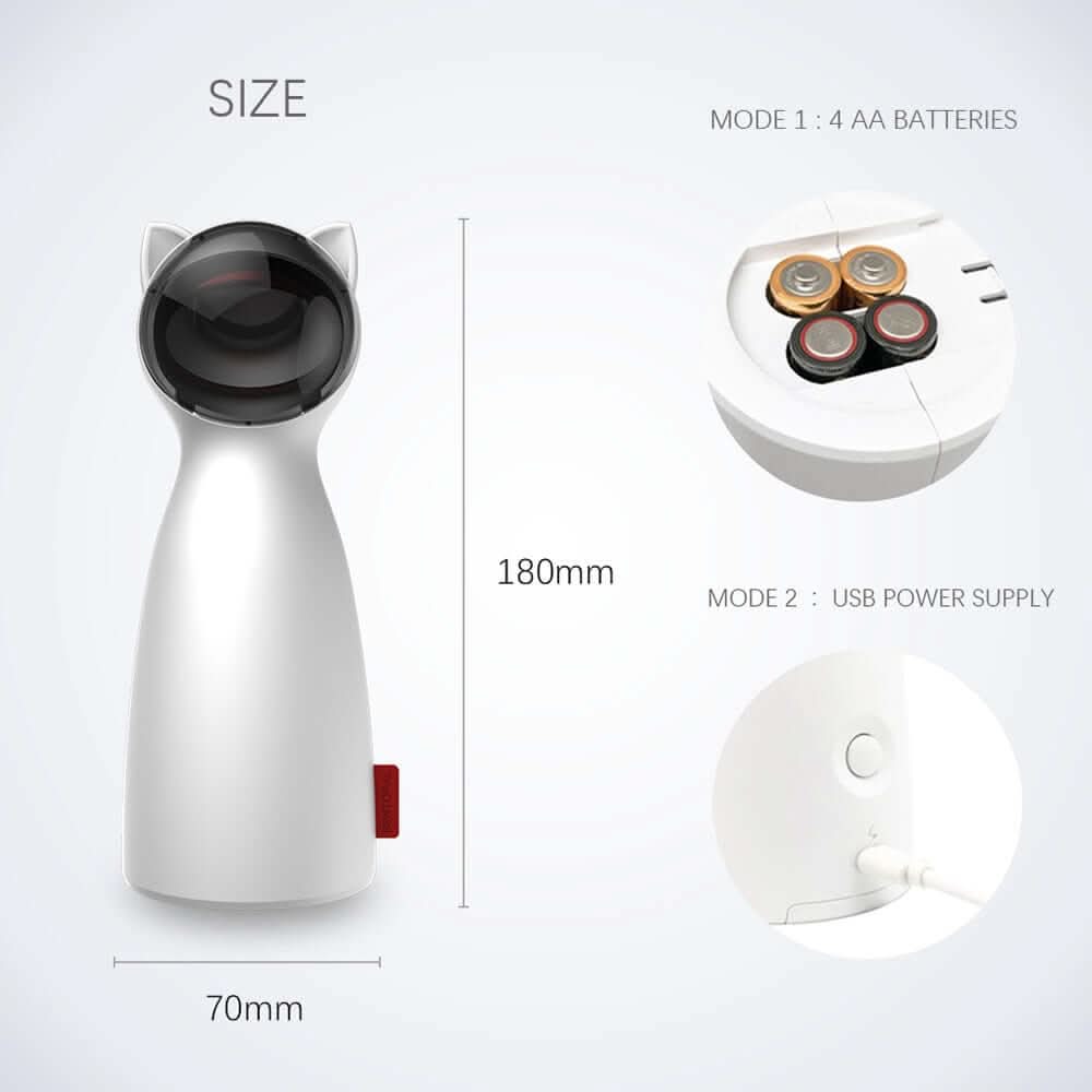 Jouet laser LED automatique pour chat Les Visionnaires
