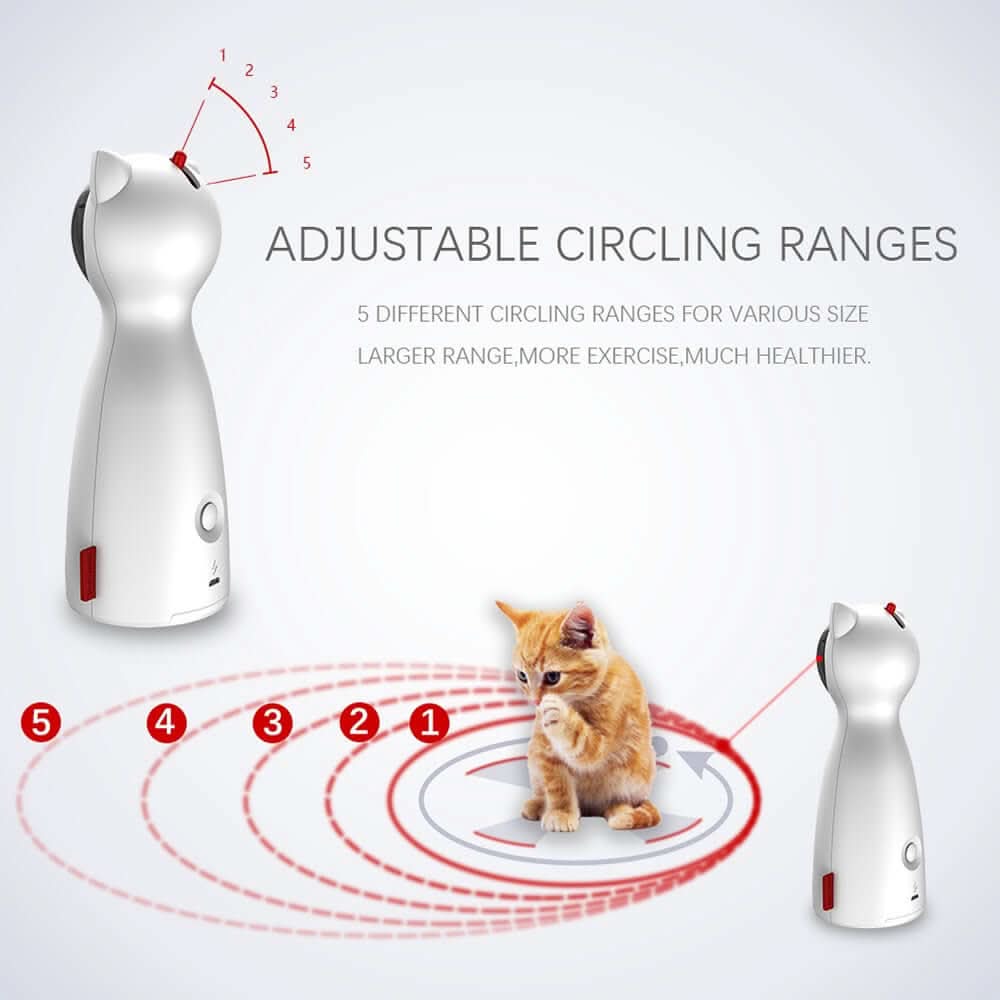Jouet laser LED automatique pour chat Les Visionnaires