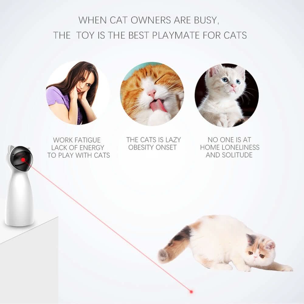 Jouet laser LED automatique pour chat Les Visionnaires