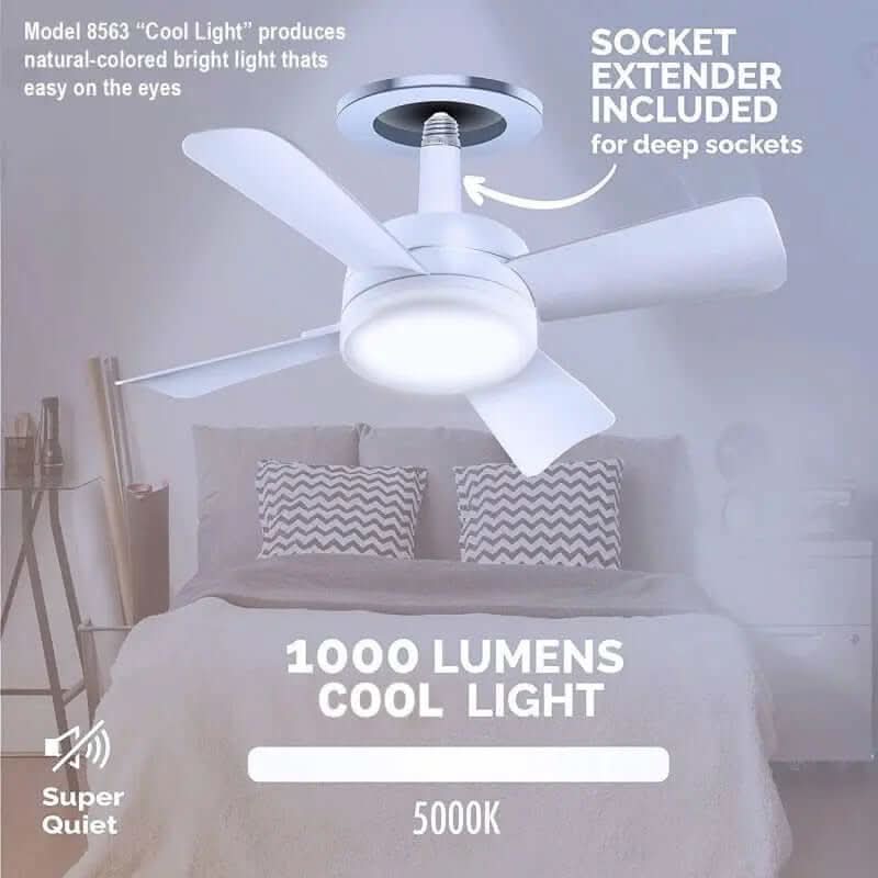 Socket Fan Light avec télécommande Les Visionnaires