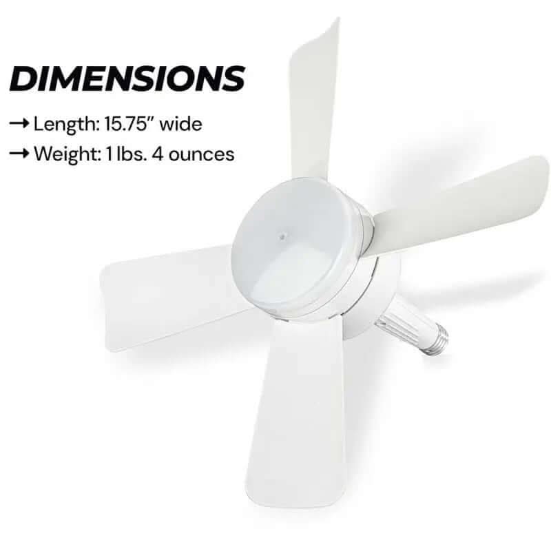 Socket Fan Light avec télécommande Les Visionnaires