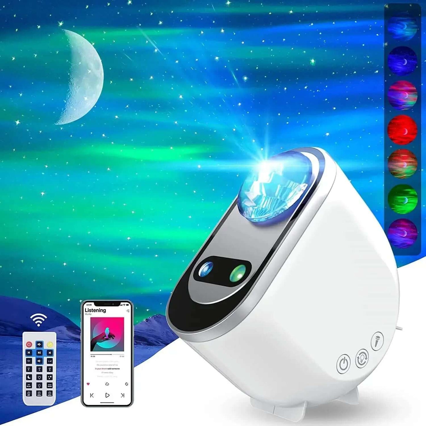 Aurora Borealis Starlight Projector Les Visionnaires