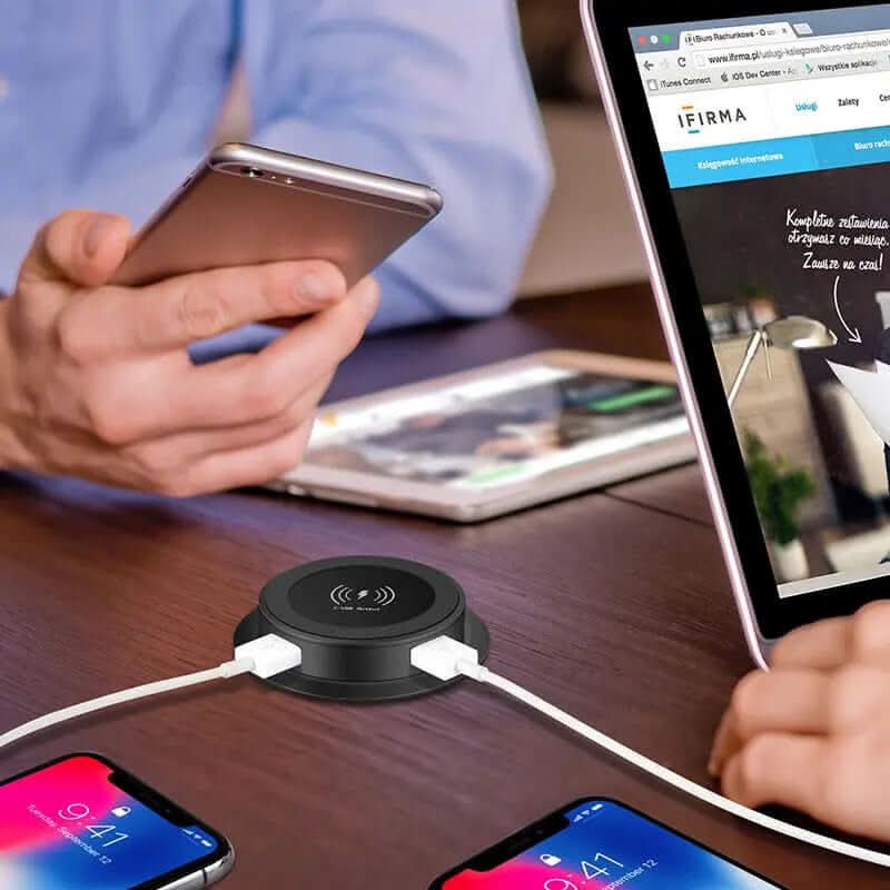 Chargeur sans fil rapide 10W avec protection multiple Les Visionnaires