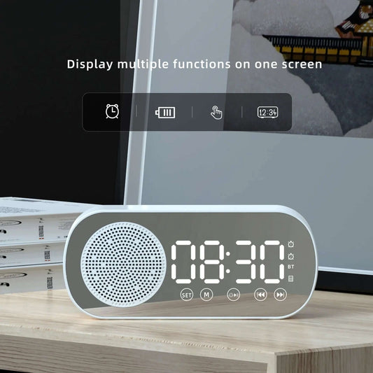 Réveil Bluetooth avec Radio FM et Miroir Les Visionnaires