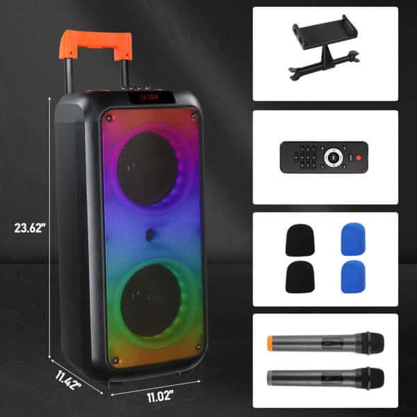 Enceinte LED Multi-Haut-parleurs 40W - XLL-Gadgets