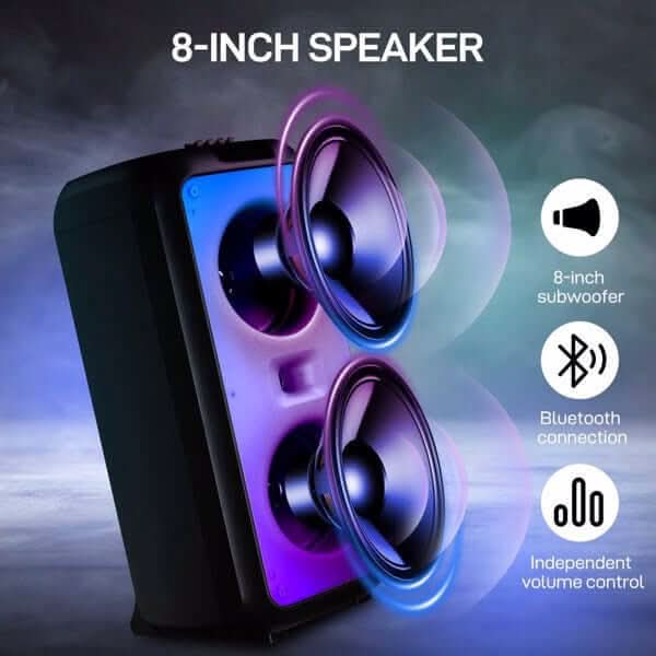 Enceinte LED Multi-Haut-parleurs 40W - XLL-Gadgets
