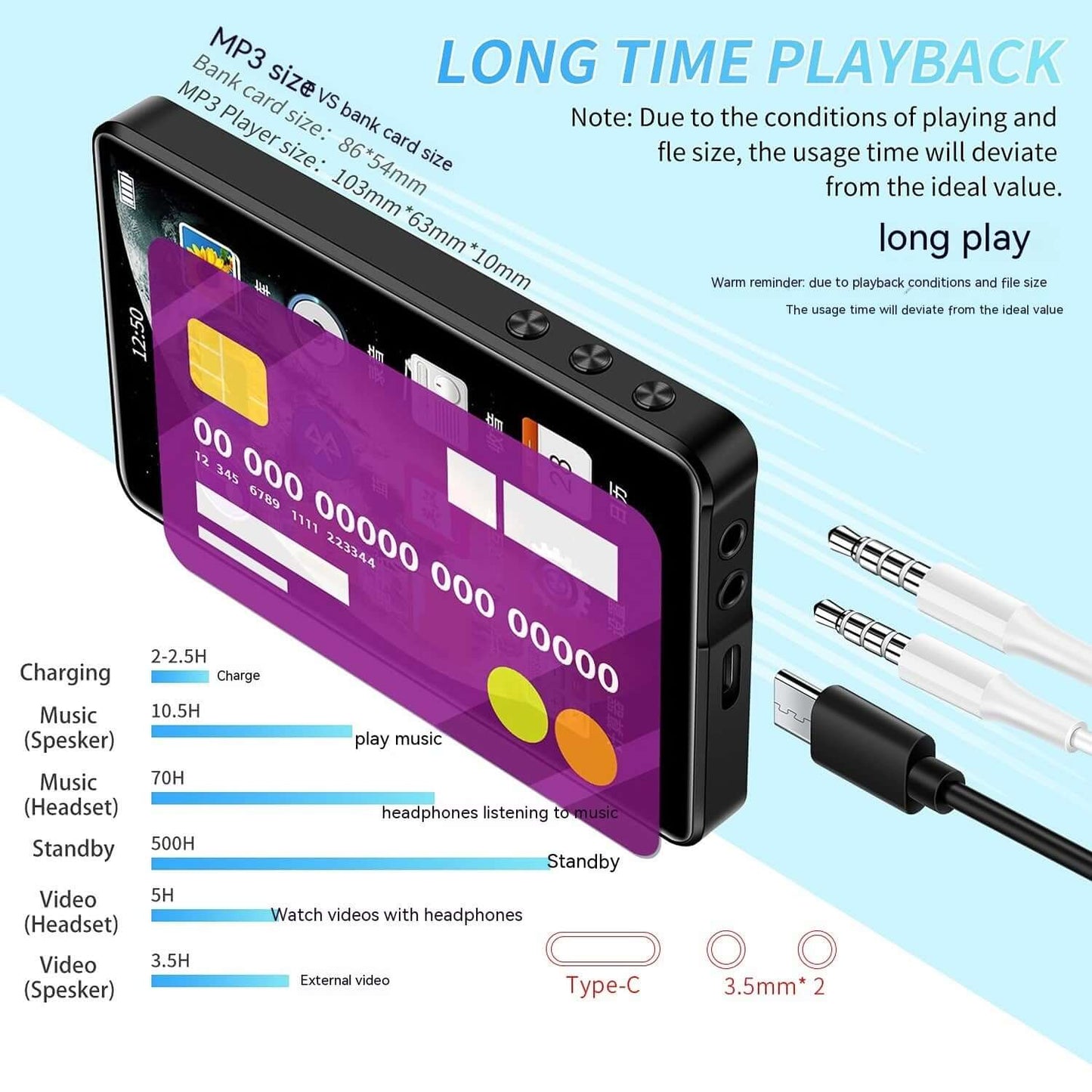 X20 Mp3 Mp4 Full Screen Bluetooth Version Walkman - XLL-Gadgets