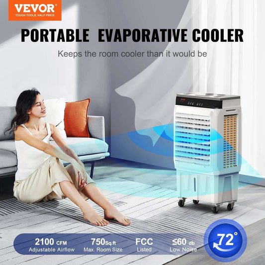Refroidisseur d'air évaporatif VEVOR 2100 CFM - XLL-Gadgets