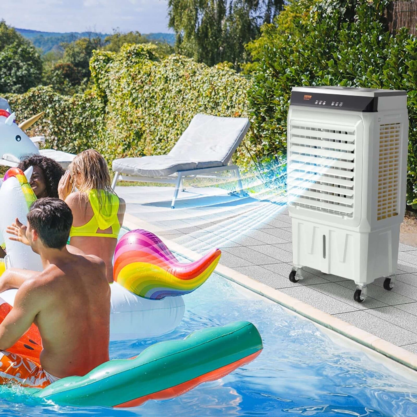 Refroidisseur d'air évaporatif VEVOR 2100 CFM - XLL-Gadgets