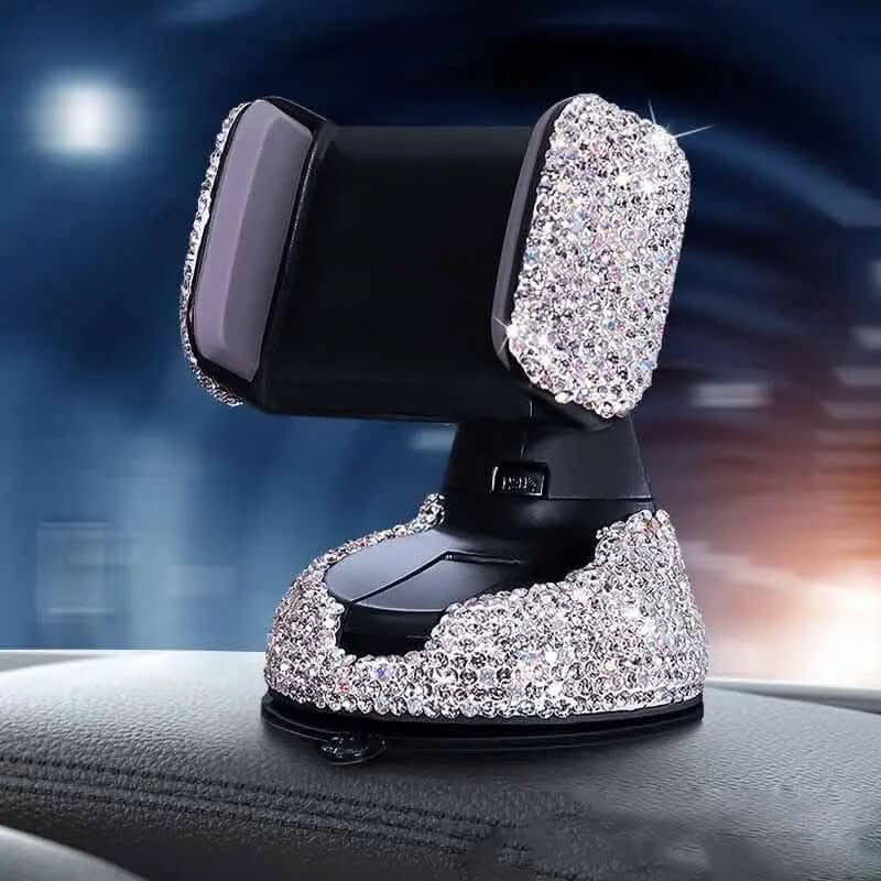 support de téléphone pour voiture incrusté de diamants Les Visionnaires