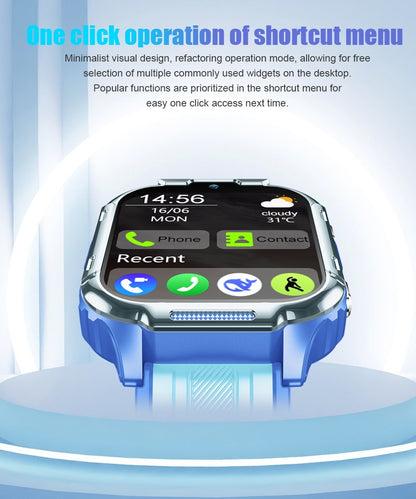 4G Kids Smart Watch With GPS Tracker, Video Call, SOS Safety Alert, WiFi Positioning, Camera, Sleep Monitor Pedometer Smartwatch For Boys And Girls