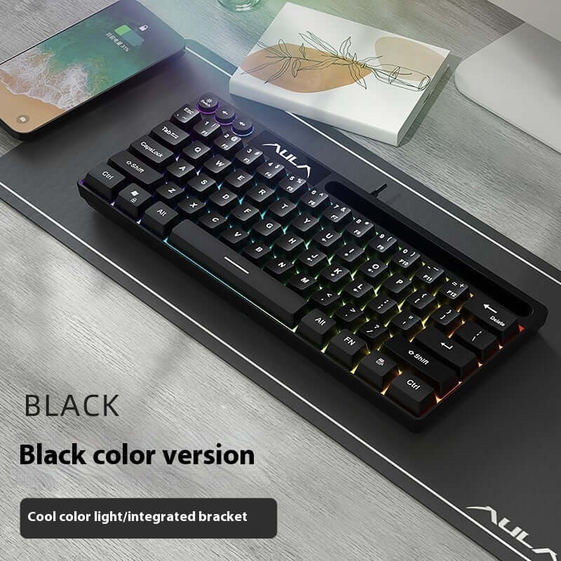 Clavier de jeu filaire RGB à membrane F3061 61 touches