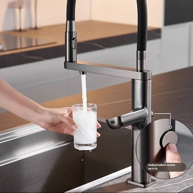 Robinet de cuisine intelligent – induction sans contact, design luxe