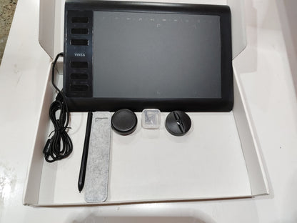 Tablette graphique numérique 1060PLUS – zone active 10×6 pouces, stylet rechargeable, 8192 niveaux de pression, 8 Go intégrés