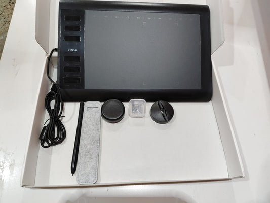 Tablette graphique numérique 1060PLUS – zone active 10×6 pouces, stylet rechargeable, 8192 niveaux de pression, 8 Go intégrés