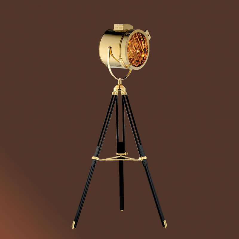 Lampadaire de scène style industriel trépied
