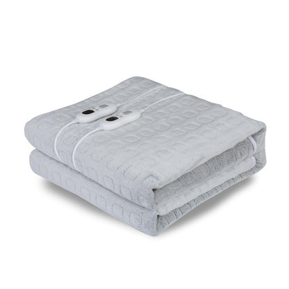 Couverture électrique en flanelle pour sieste – 152×127 cm, chaleur douce, prise EU/US, lavable