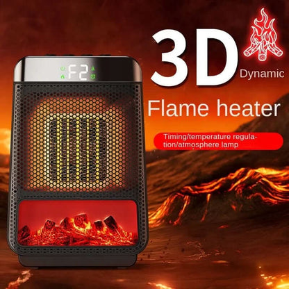 Chauffage soufflant à flamme 3D – 1500W, rapide, écoénergétique, pour salle de bain et maison