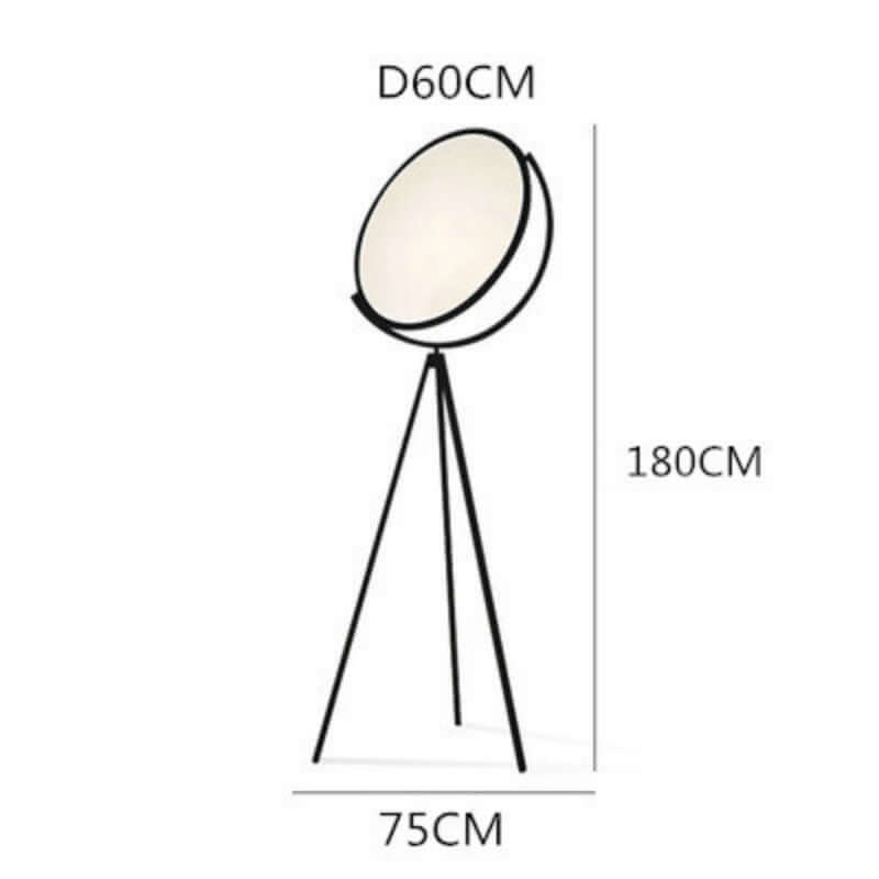 Lampe sur pied trépied