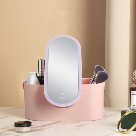 Boîte de Rangement Maquillage avec Miroir LED