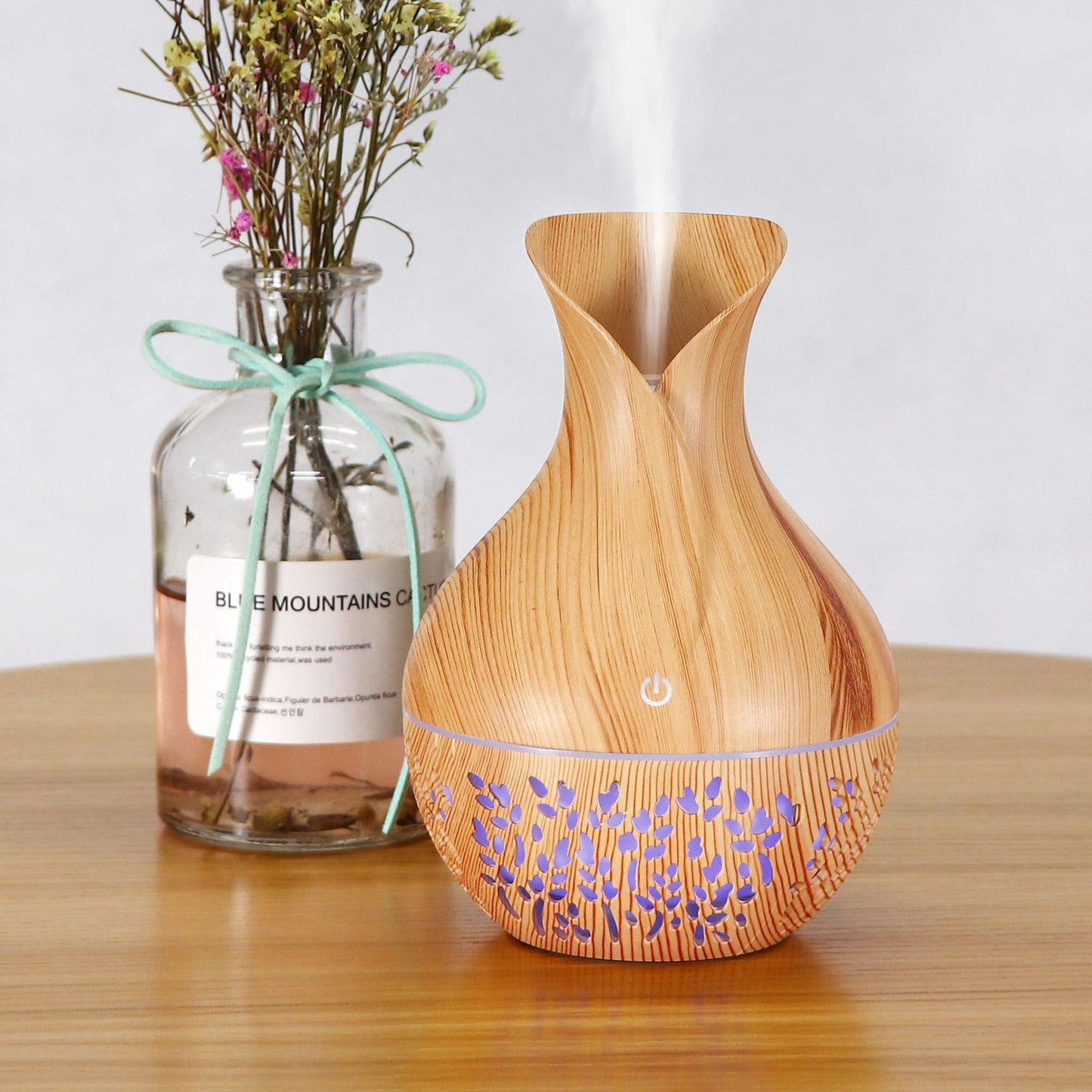 Diffuseur d’arômes Mini Petal – vase creux créatif, humidificateur USB compact