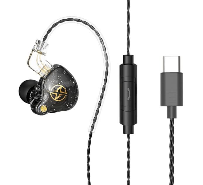 Écouteurs filaires HiFi dynamiques – câble ajustable, design sport