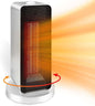 Chauffage vertical oscillant – 1200W, bouton mécanique, lumière intégrée, 3 vitesses
