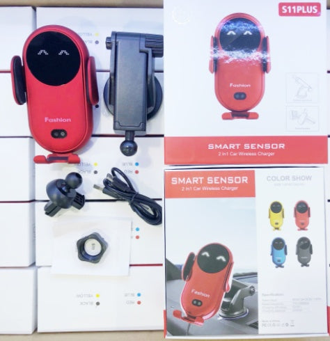 Support Téléphone Voiture avec Chargeur Sans Fil