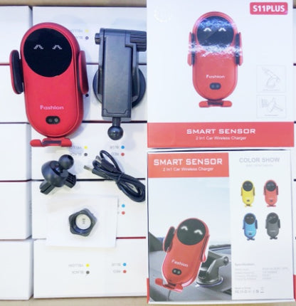 Support Téléphone Voiture avec Chargeur Sans Fil