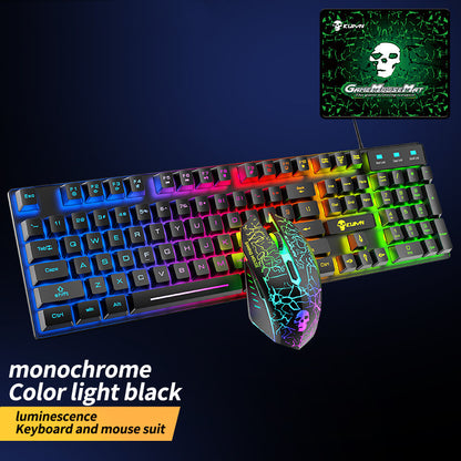 Ensemble clavier et souris lumineux Kuiying T6RGB