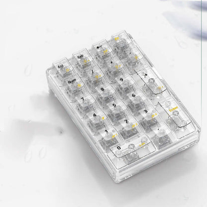 Fashionable Wireless Three-mode Transparent Numeric Keypad